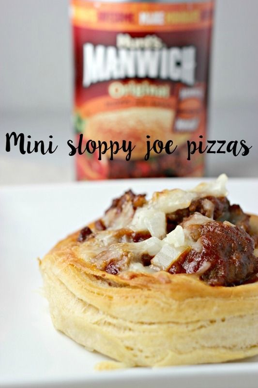 Incredibly Easy Mini Sloppy Joe Pizzas Recipe