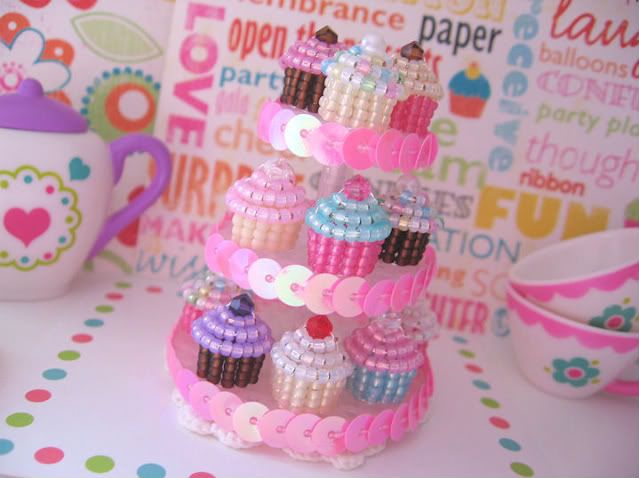 Beaded Cupcake