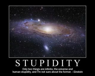 Einstein stupidity