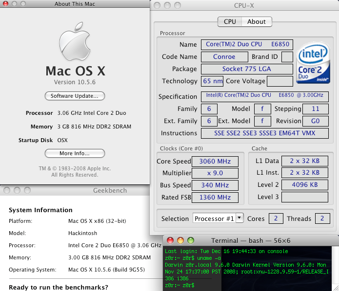 Ask Me Any: ISO Collection Mac OS X LEOPARD 10.5 for x86 PC (Intel ...