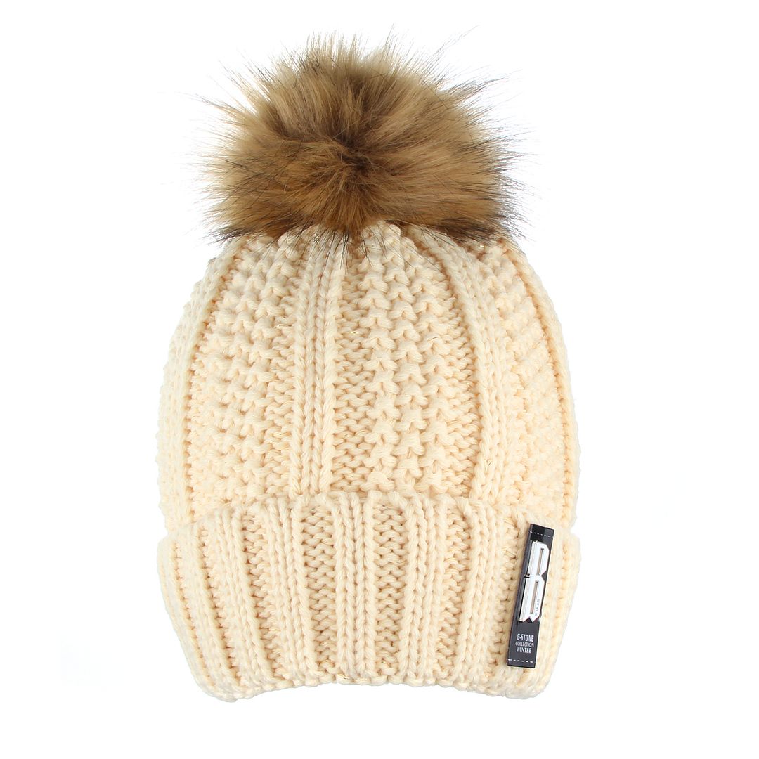 Mens Womens Ladies Winter Warm Knitted Oversized Slouch Bobble Pom Hat Beanie