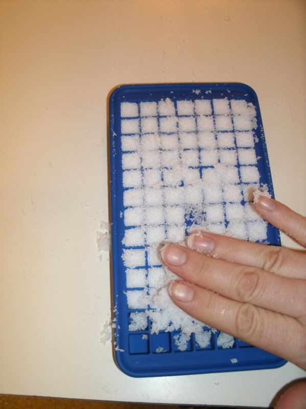 6 Make sure it's pushed into mold