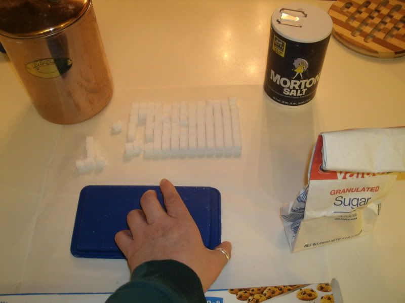 10 Salt above & Sugar is below