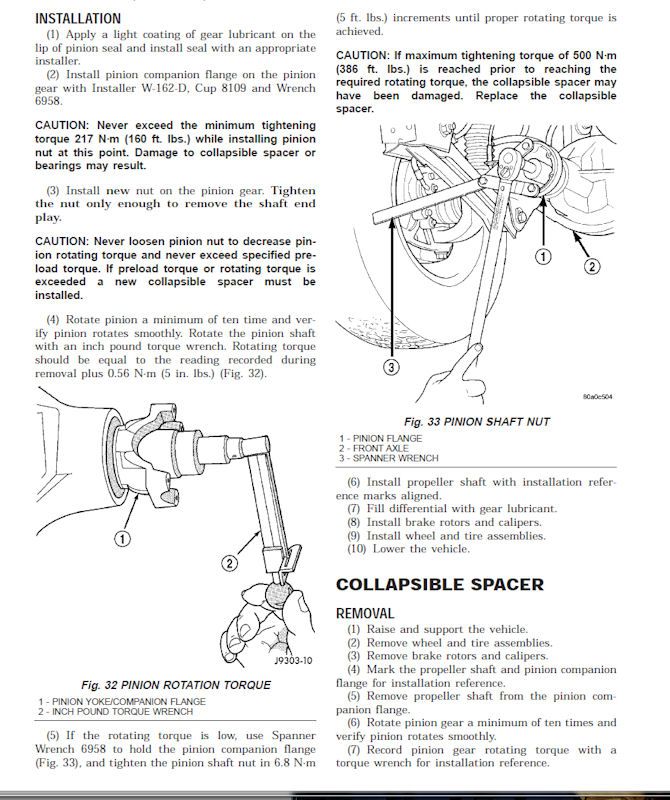 Front ds yoke torque specs? (New ds) Jeep Enthusiast Forums