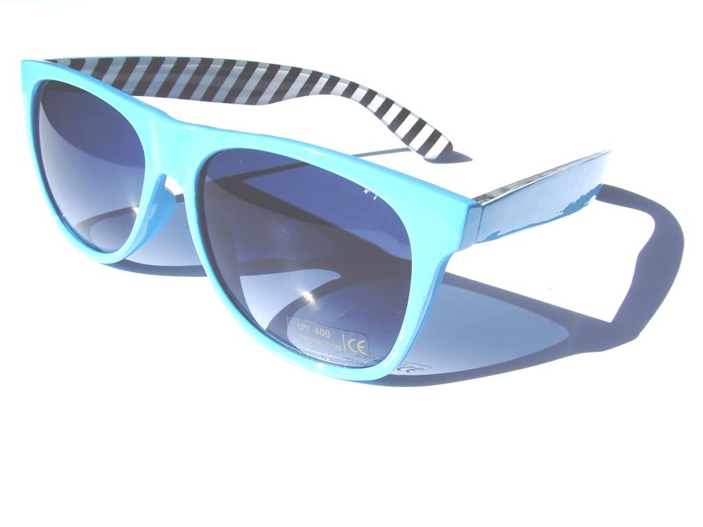 SKY BLUE Wayfarer Sunglasses Retro Style Glasses! eBay