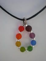 Rainbow Beaded Nursing Necklace