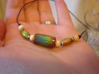 Little boy's color changing beaded necklace