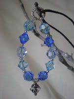 'Blue Skies' Swaorvsky crystal nursing necklaceby Adorn