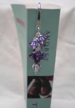 Purple Flower Beaded Bookmark by Adorn