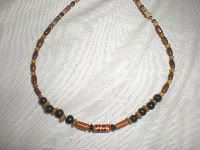 Child's wooden and horn beaded necklace by Adorn- You pick length!