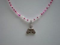 "Have Pumpkin, Will Travel!" Little Girl's Princess Carriage Necklace by Adorn