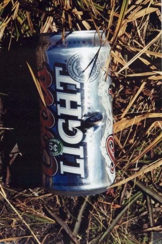 Bear mauled Coors can Yosemite bear drank my Coors
