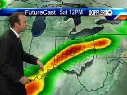 High pressure I got your high pressure warm front right here baby