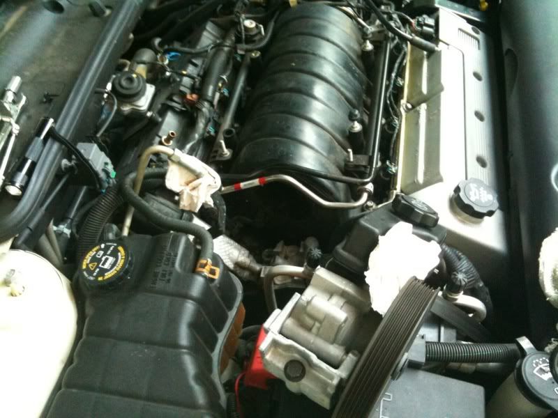 Vacuum leak found, causing idle issues and sometimes P0171 ... 2004 cadillac deville intake manifold diagram 