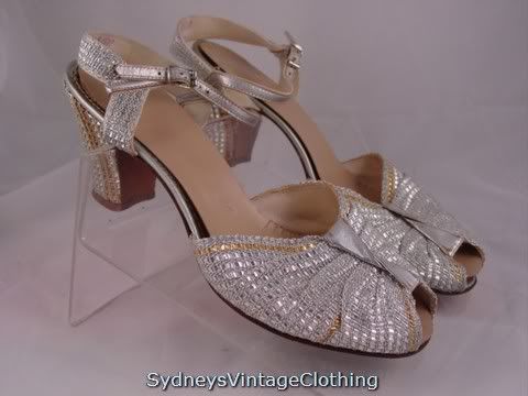 White silk shoes and silver snake skin two shoes model for wedding party