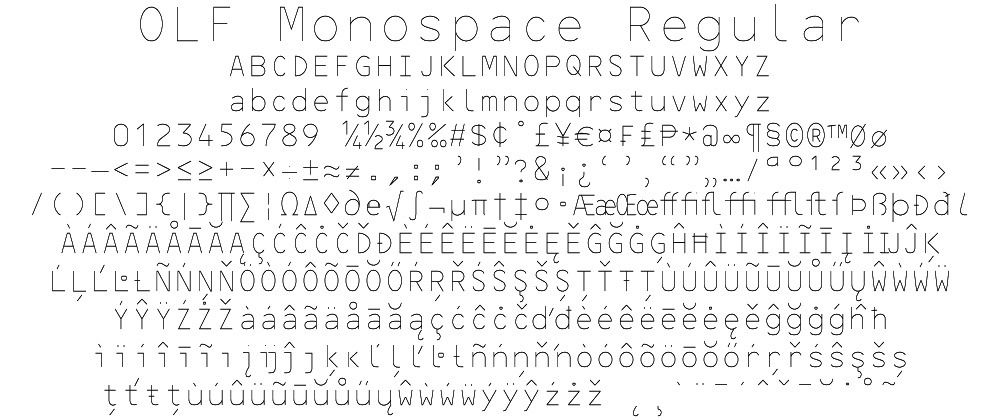 One More Single Line Opf Font Completed Monospace By Onelinefonts Make The Cut Forum