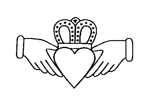 claddagh coloring page