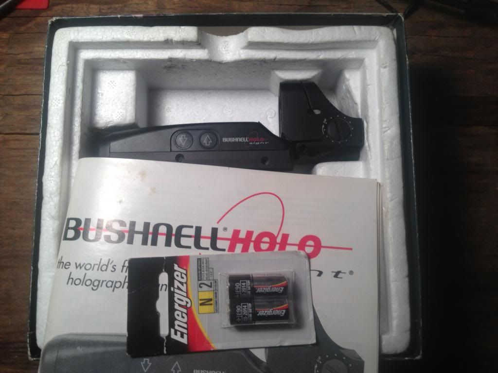 WTS:Good cond slightly moded Bushnell Gen1 holosight w/ box and manual