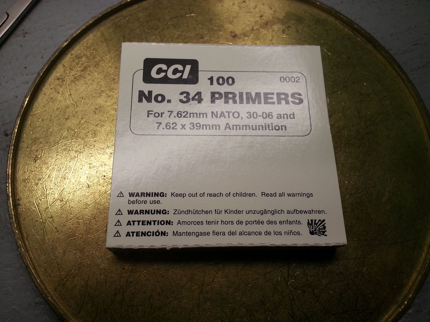 cci primer recommended seating depth