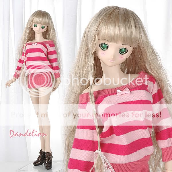 Dandelion, SD／DD Top W/Bow ( DAN 07 2 ) Stripe Pink  