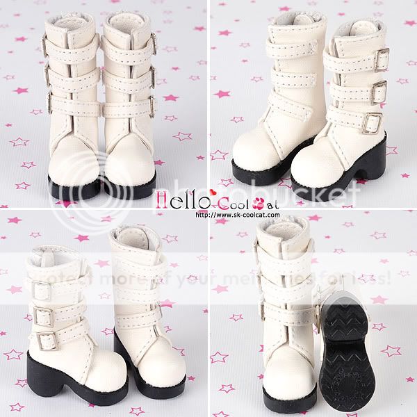 CS3 2】Blythe / Pullip Thick Bottom Shoes # Black  