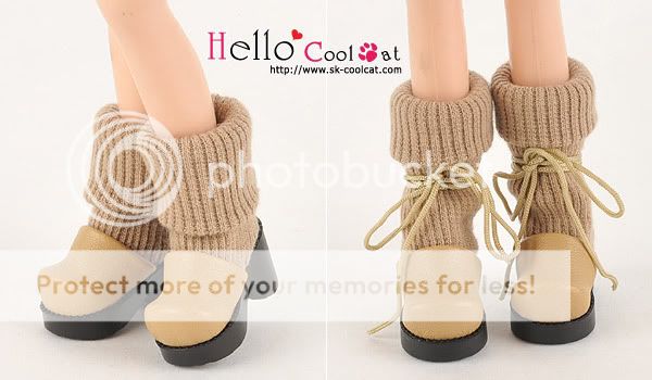   Cat╭☆ Blythe / Pullip Thick Bottom Shoes【CS5 6】# Brown  