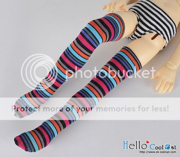 Cool Cat , Thigh High Doll Stockings