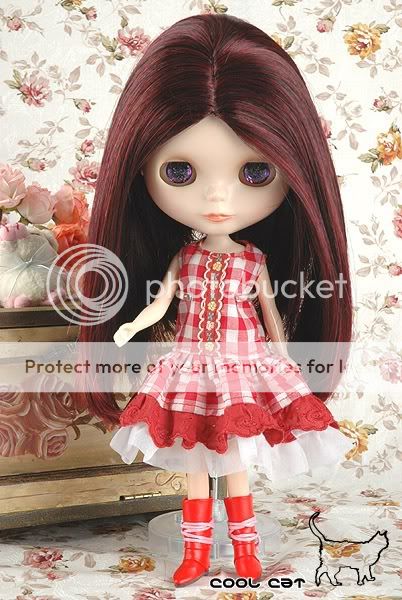 CoolCat, Custom Blythe Wigs ( D2 0218 02 ) Wine Red  