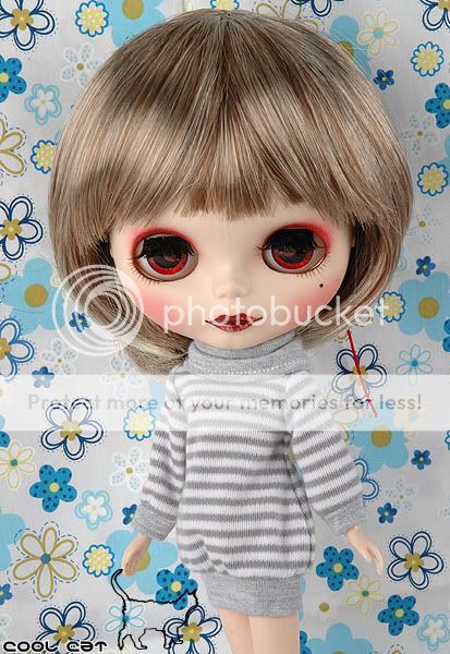 CoolCat,Custom BOB Blythe Wigs ( D2 1015 03 ) Mix Gold  