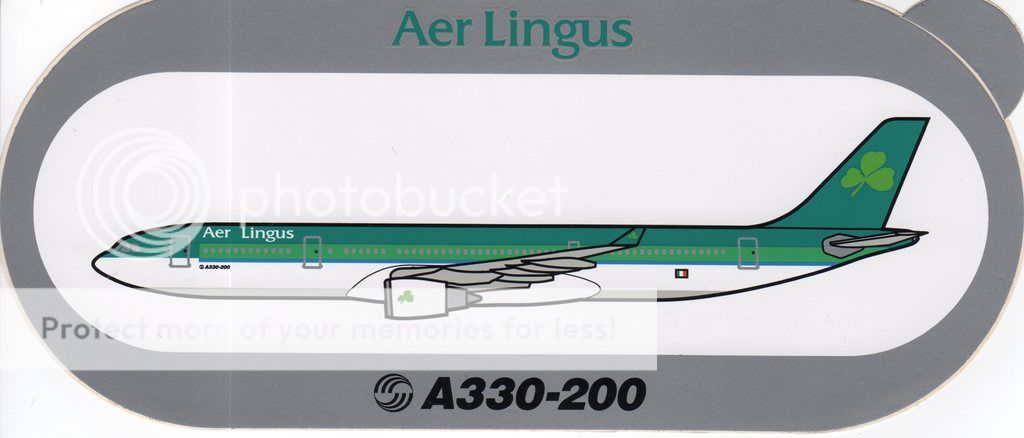 AIRBUS A330-200 AER LINGUS STICKER (RARE) | eBay