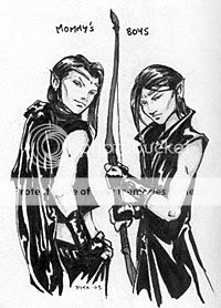 Elladan and Elrohir in black leather