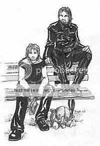 Boromir and Faramir in black leather