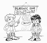Frodo and Sam teach Platonic love