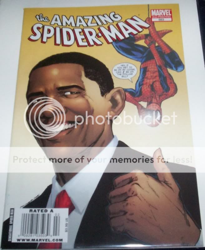 THE AMAZING SPIDER MAN COMIC #583 PRESIDENT BARACK OBAMA COVER 2ND 