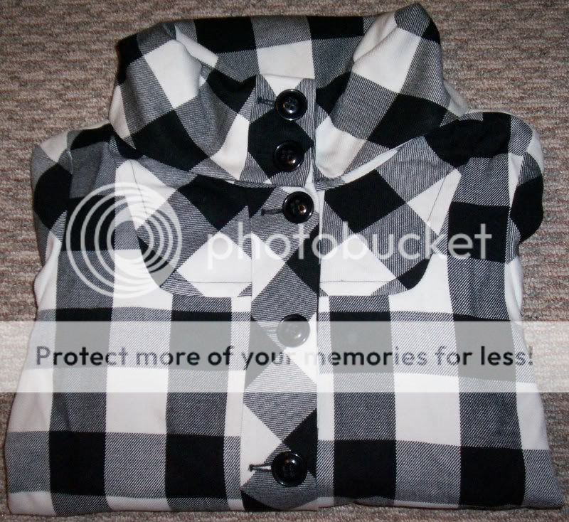 Lane Bryant Icon Black White Checker Coat Jacket Plus 14 16 18 20